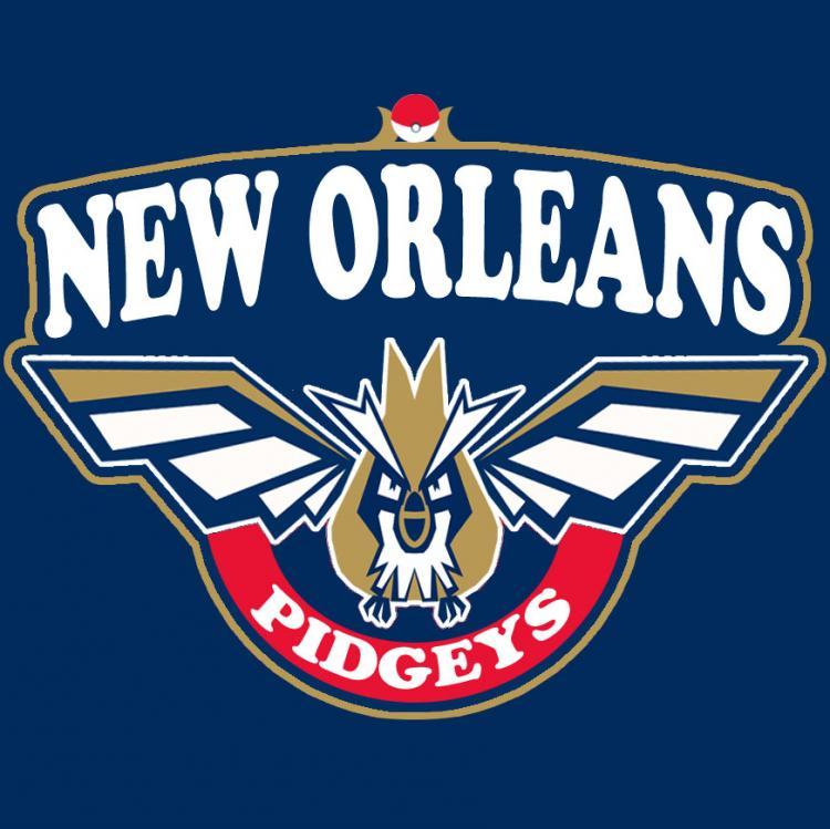 New Orleans Pelicans Pokemon logo iron on transfers